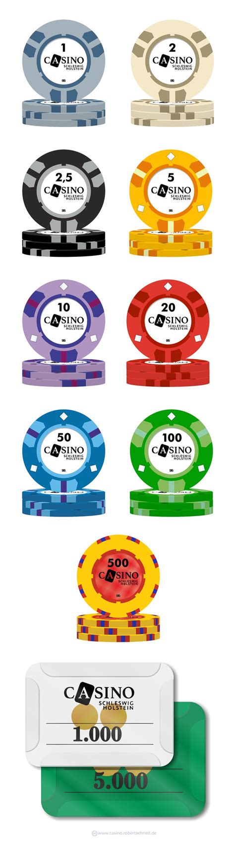 100 Poker Chips in Schleswig.